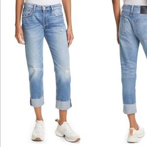 Rag and Bone Rosa Mid Rise Boyfriend Jeans